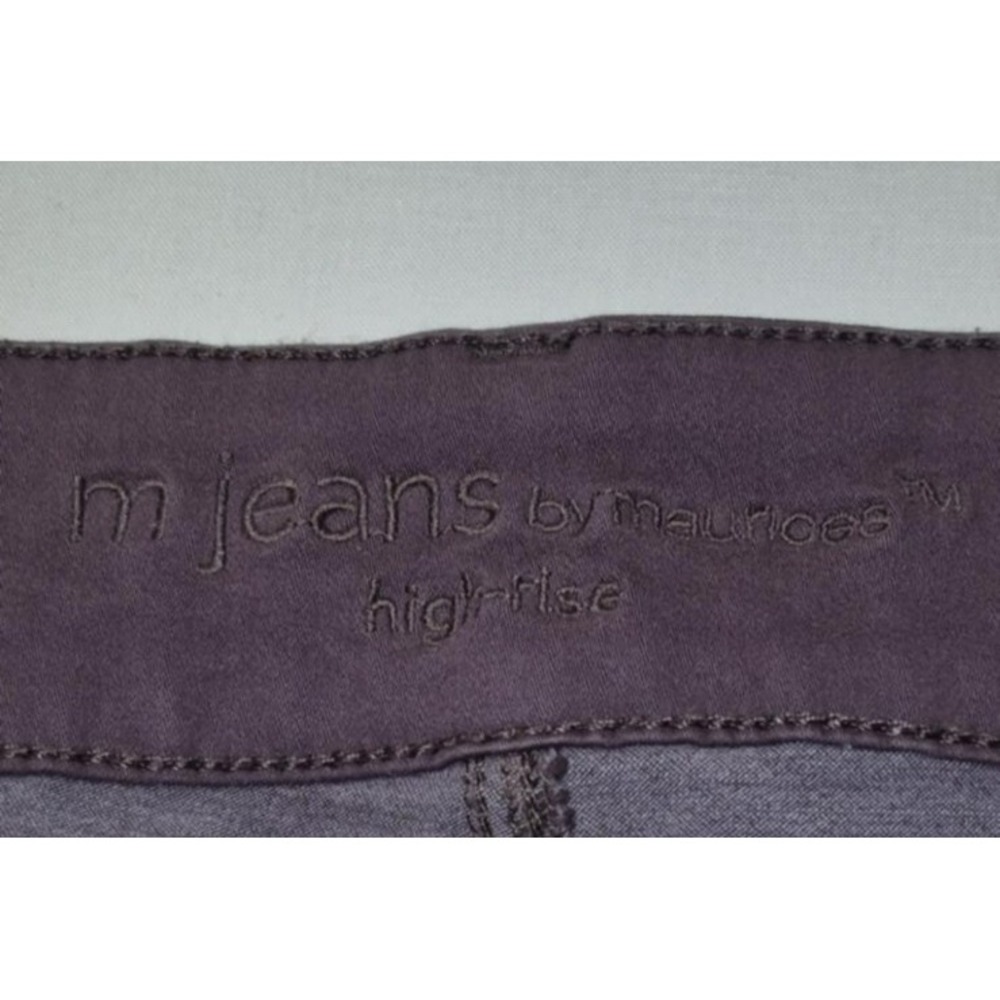 M jeans by Maurice plus size plum purple high rise women's‎ jeans, sz 24 - Picture 4 of 16